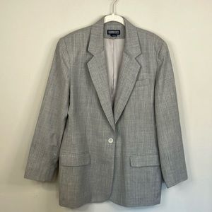 Lands’ End gray wool blazer